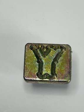 Leather Stamp Y Tandy Craftool Alphabet Single Replacement Letter Size 1 Inch